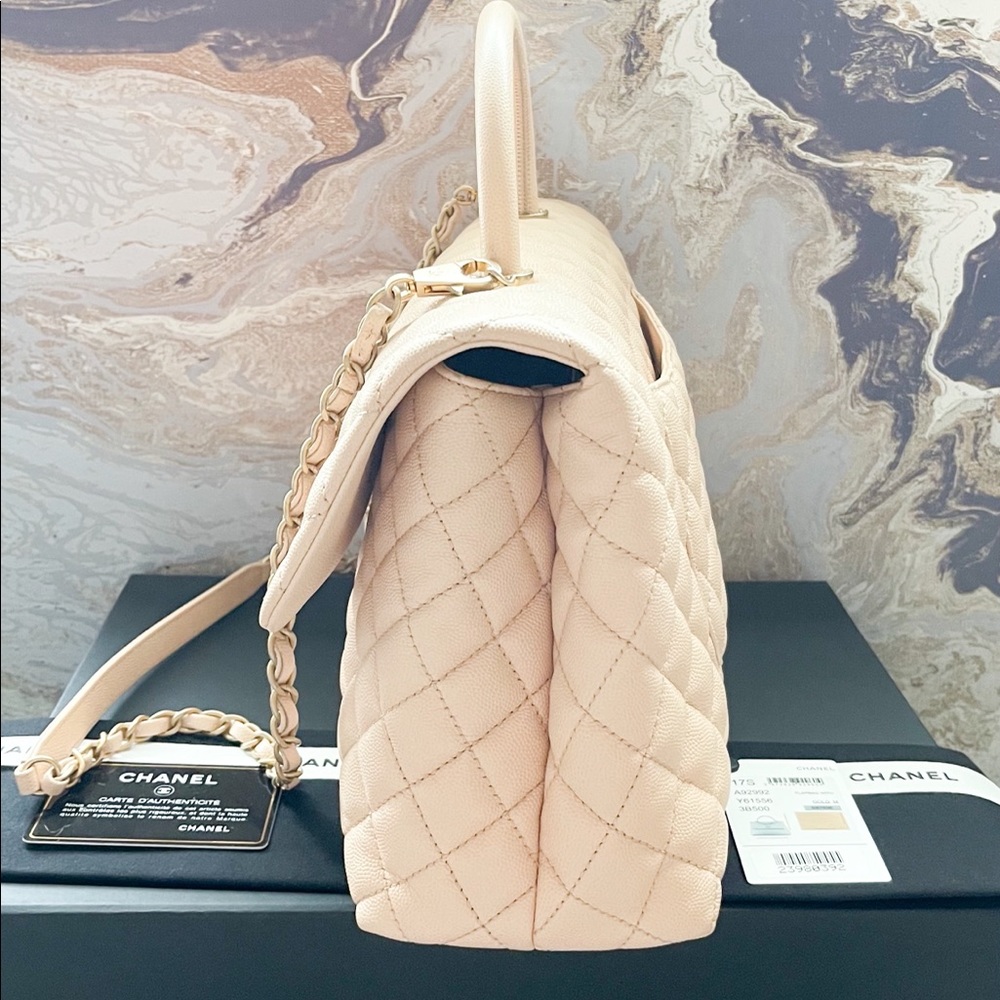 Chanel Caviar Quilted Medium Coco Handle Flap Bag - Picture 15 of 15